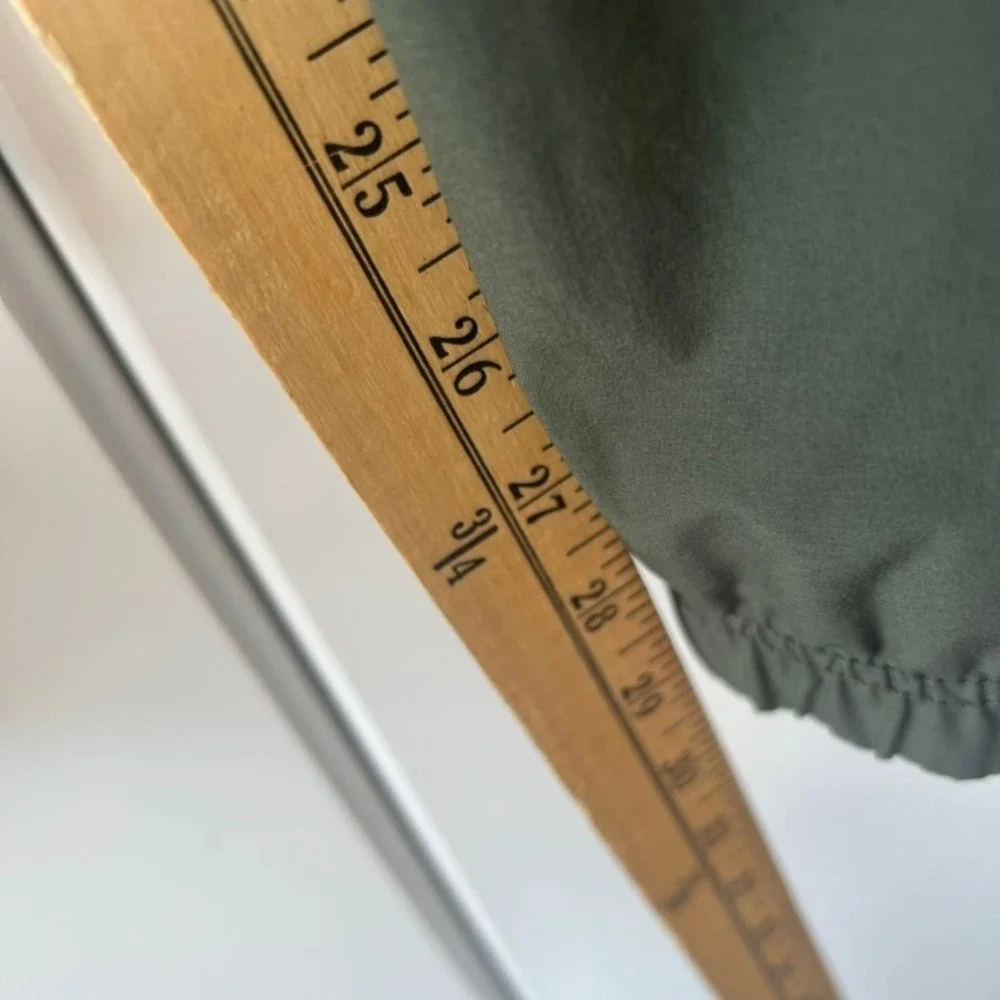 Eddie Bauer Womens Fleece Lined Joggers Olive Green Hiking Pants Size 12 351056